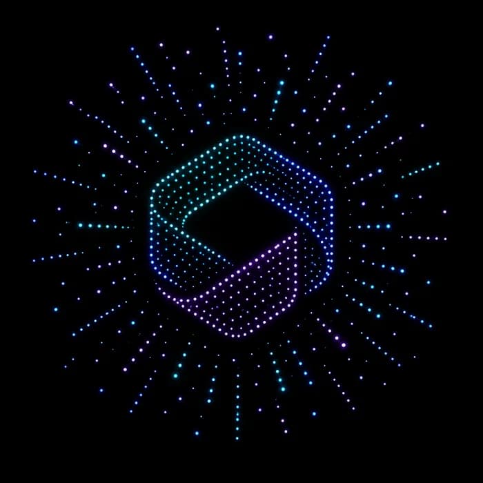 Logo Explosion drone show figure