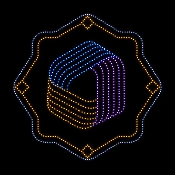Logo Frame drone show figure