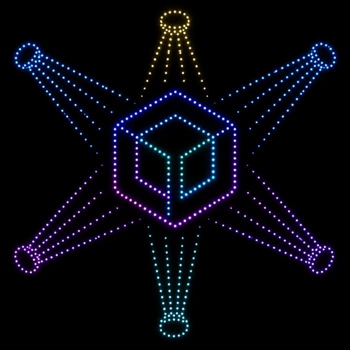 Logo Spotlight drone show figure