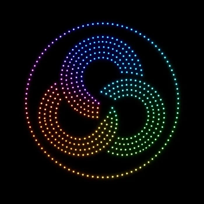 Logo In Circle drone show figure