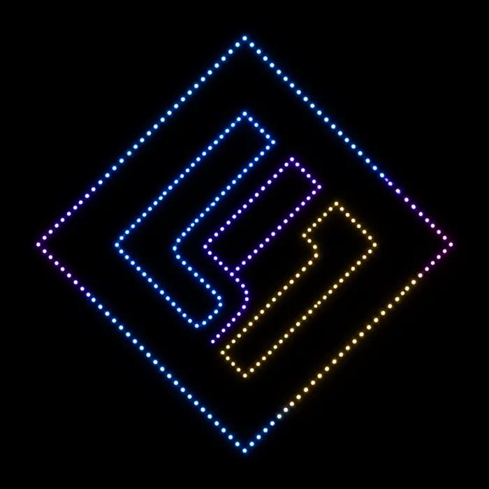 Logo In Diamond drone show figure